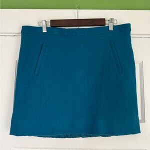 J. Crew Cerulean Wool Mini Skirt